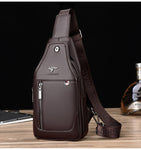 Luxury Brand Leather Men Vintage Crossbody bag