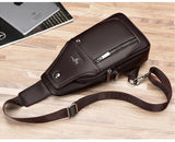 Luxury Brand Leather Men Vintage Crossbody bag