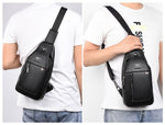 Luxury Brand Leather Men Vintage Crossbody bag