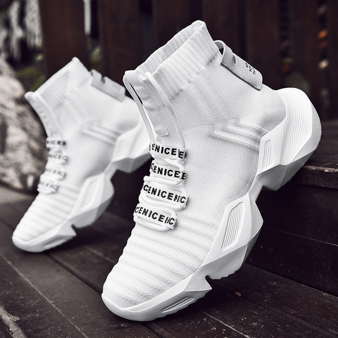 Men High Top Sock Sneakers