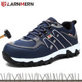 LARNMERN Men's Steel Toe Work Safety Shoes