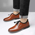 New Men Cowhide Leather Casual Shoes