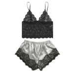 New Women Underwear Lace Satin Sleeveless Cami Sleepwear