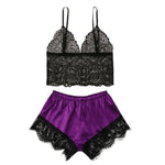 New Women Underwear Lace Satin Sleeveless Cami Sleepwear