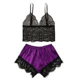 New Women Underwear Lace Satin Sleeveless Cami Sleepwear