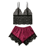 New Women Underwear Lace Satin Sleeveless Cami Sleepwear