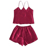 New Women Underwear Lace Satin Sleeveless Cami Sleepwear