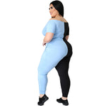 Plus Size Sexy Off Shoulder Skinny Pants Outfits