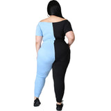 Plus Size Sexy Off Shoulder Skinny Pants Outfits