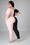 Plus Size Sexy Off Shoulder Skinny Pants Outfits