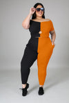 Plus Size Sexy Off Shoulder Skinny Pants Outfits