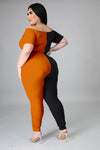 Plus Size Sexy Off Shoulder Skinny Pants Outfits