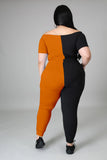 Plus Size Sexy Off Shoulder Skinny Pants Outfits