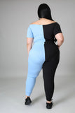 Plus Size Sexy Off Shoulder Skinny Pants Outfits