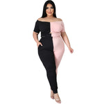 Plus Size Sexy Off Shoulder Skinny Pants Outfits