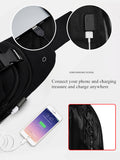 Multifunction Men Crossbody USB Charging Bag