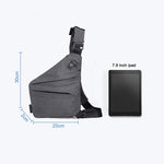 Men's Multifuncional Waterproof Antitheft Crossbody Sling Bag