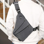 Men's Multifuncional Waterproof Antitheft Crossbody Sling Bag