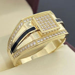 13 Styles Fashion Crystal Zircon Ring for Men