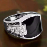 13 Styles Fashion Crystal Zircon Ring for Men