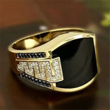 13 Styles Fashion Crystal Zircon Ring for Men