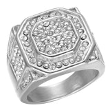 13 Styles Fashion Crystal Zircon Ring for Men