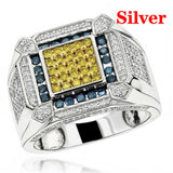 13 Styles Fashion Crystal Zircon Ring for Men