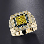 13 Styles Fashion Crystal Zircon Ring for Men