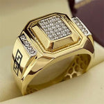 13 Styles Fashion Crystal Zircon Ring for Men