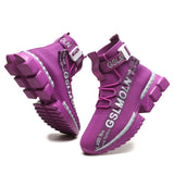 Men Lightweight Platform High Top Sneakers