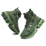 Men Lightweight Platform High Top Sneakers