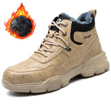 Men Indestructible Steel Toe Work Safety Boots and Shoes