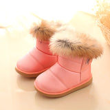 Girls Winter Snow Boots with Fur