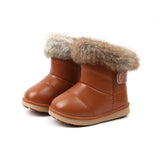 Girls Winter Snow Boots with Fur