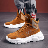 Men Casual Clunky High Tops Shoes