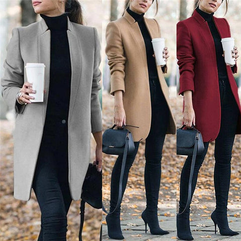 2021 New Women Wool Coat