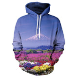 Natural Scenery Pattern Men And Women Hoodie