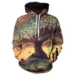 Natural Scenery Pattern Men And Women Hoodie