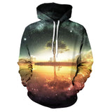 Natural Scenery Pattern Men And Women Hoodie