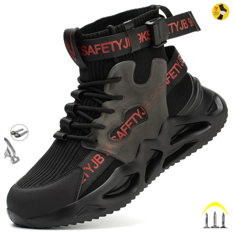 Men Steel Toe Puncture-Proof Sneakers