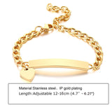 Custom Personalized Name Baby ID Bracelet