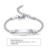 Custom Personalized Name Baby ID Bracelet